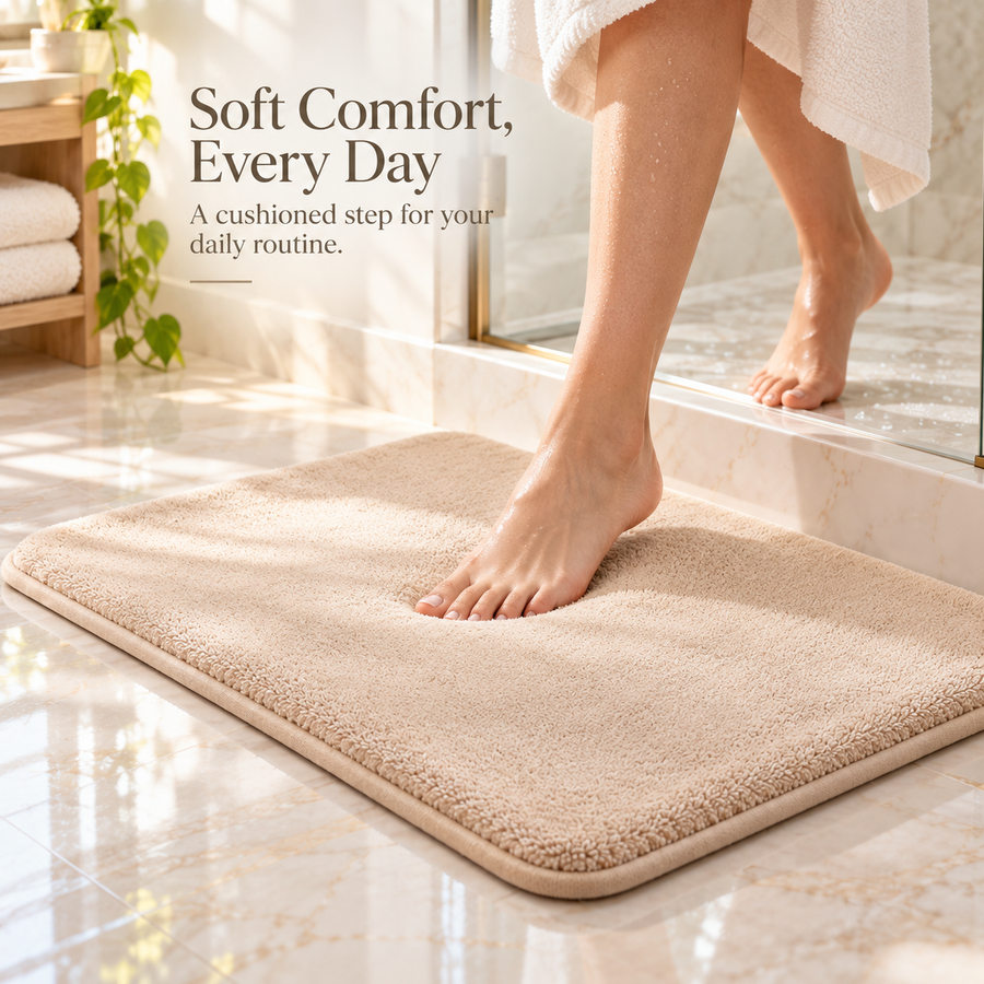 nbloop CozyStep Memory Foam Bath Mat